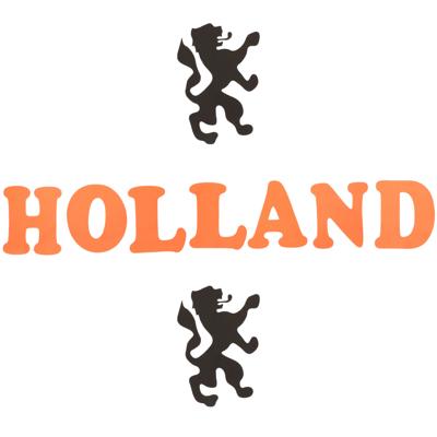 Stickers in Holland thema - oranje artikelen - foam - 18 x 23 cm - Nederland versiering