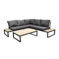 Nest outdoor Arvin 2 delige tuin loungeset donkergrijs - met - thumbnail