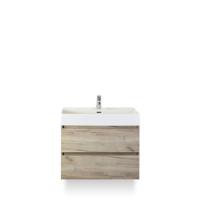 Maxx XL Badmeubelset 80 cm - Craft Oak - Wastafel Kube 1 kraangat