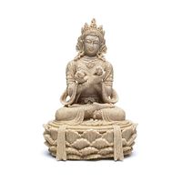 Boeddhabeeld met Dorje en Bel - Zandkleur (17 cm) Boeddhabeeld met Dorje en Bel - Zandkleur (17 cm)
