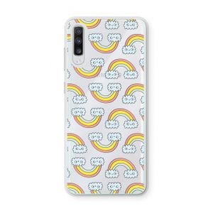 Regenboog: Samsung Galaxy A70 Transparant Hoesje