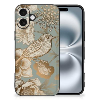 Bloemen Hoesje voor iPhone 16 Vintage Bird Flowers
