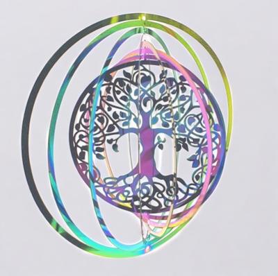 Windspinner Levensboom Regenboog - Tuin & Buiten - Spiritueelboek.nl