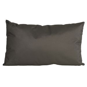 Bank/sier kussens voor binnen en buiten in de kleur antraciet grijs 30 x 50 cm