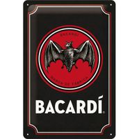 Bacardi Logo Black Wandplaat 20x30cm - thumbnail
