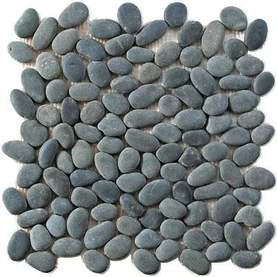 Mozaïek tegels Perla Nero Natura 30x30 - Kiezels Wand en vloer Natuursteen
