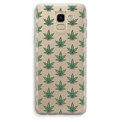 Weed: Samsung Galaxy J6 (2018) Transparant Hoesje