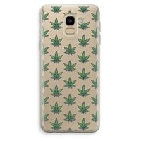 Weed: Samsung Galaxy J6 (2018) Transparant Hoesje