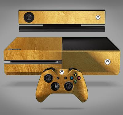 Gouden Textuur Xbox Sticker