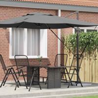 Roma Parasol Antraciet 286 x 285 x 265 cm