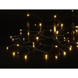 Sygonix SY-4533460 Lichtketting met batterijen Kerstboom Binnen/buiten werkt op batterijen Aantal lampen 50 SMD LED Warmwit Verlichte lengte: 4.9 m Timer