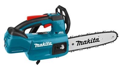 Makita DUC254PTE 18V Tophandle Kettingzaag 25 cm | 5,0 Ah accu (2 stuks) + duo snellader