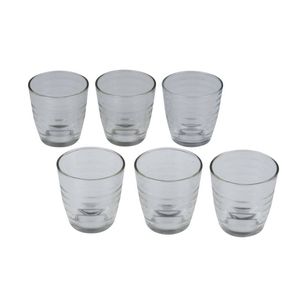 6x Sap/water glazen 225 ml transparant - Drinkglazen