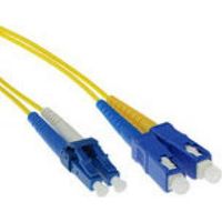 ACT 10 meter LSZH Singlemode 9/125 OS2 glasvezel patchkabel duplex met LC en SC connectoren