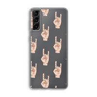 Rock: Samsung Galaxy S21 Plus Transparant Hoesje