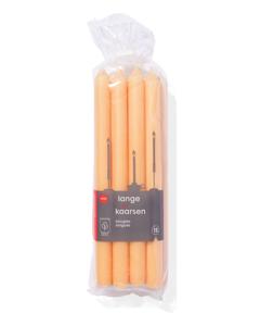 HEMA Lange Huishoudkaarsen Ø2.2x29 - 12 Stuks Lichtoranje (lichtoranje)