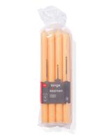 HEMA Lange Huishoudkaarsen Ø2.2x29 - 12 Stuks Lichtoranje (lichtoranje)