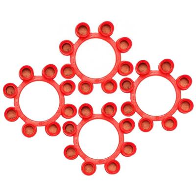 Speelgoed plaffertjes 8 schots - 60x ringen - voor plaffer pistool/revolver