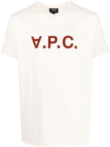 A.P.C. t-shirt à logo VPC floqué - Tons neutres