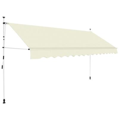 Luifel handmatig uittrekbaar 400 cm crème