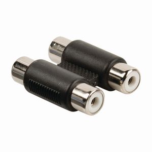 Nedis CAGB24952BK Stereo-audioadapter 2x Rca Female - 2x Rca Female Zwart