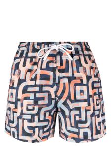 Marcelo Burlon County of Milan short de bain AOP Graffiti - Bleu