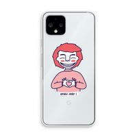 Hartje: Pixel 4 Transparant Hoesje