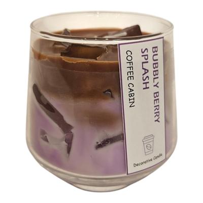 Mansion Atmosphere Geurkaars glas berry splash 8,4x11,5cm