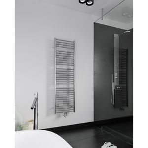 Instamat Badkamerradiator serie Inox Straight 149 x 60.5 cm incl. bevestigingsset gepolijst rvs look