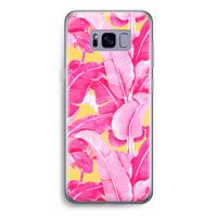 Pink Banana: Samsung Galaxy S8 Transparant Hoesje - thumbnail