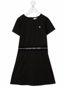 Calvin Klein Kids robe à logo imprimé - Noir