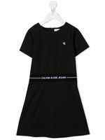 Calvin Klein Kids robe à logo imprimé - Noir