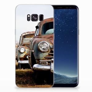 Samsung Galaxy S8 Plus Siliconen Hoesje met foto Vintage Auto