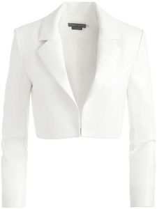 alice + olivia blazer Abbott à coupe crop - Blanc