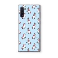 Eenhoorns overal: Samsung Galaxy Note 10 Transparant Hoesje