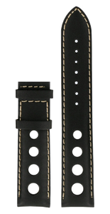 Horlogeband Tissot T0144211605701A / T610030783 / PRC200 Leder Zwart 19mm