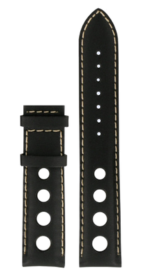 Horlogeband Tissot T0144211605701A / T610030783 / PRC200 Leder Zwart 19mm