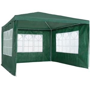 tectake® - Tuinpaviljoen partytent Baraban 3x3m met 3 zijdelen - groen