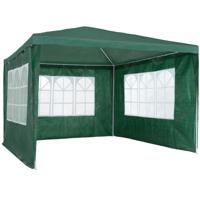 tectake® - Tuinpaviljoen partytent Baraban 3x3m met 3 zijdelen - groen