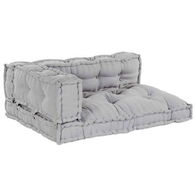 Pallet Sofa Kussen 3 pcs Grijs Stof