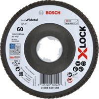 Bosch Accessoires X-LOCK Lamellenschijf Best for Metal schuin, glasvezel, Ø115mm, G 60, X571 - 1 stuk(s) - 2608619198