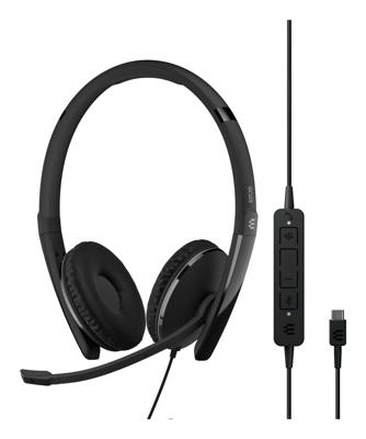 EPOS Tweezijdige on-ear USB-C-headset met ANC, gecertificeerd voor Microsoft Teams