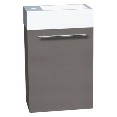 Differnz Force toiletmeubel rechts 40cm antraciet Differnz Force toiletmeubel rechts 40cm antraciet