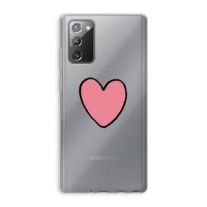 Hartje: Samsung Galaxy Note 20 / Note 20 5G Transparant Hoesje