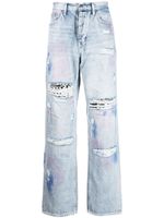 Ksubi jean droit à effet délavé - Bleu - thumbnail