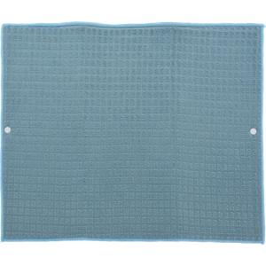 Afwas afdruipmat keuken - absorberend- microvezel - blauw - 40 x 48 cm