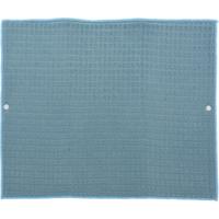 Afwas afdruipmat keuken - absorberend- microvezel - blauw - 40 x 48 cm