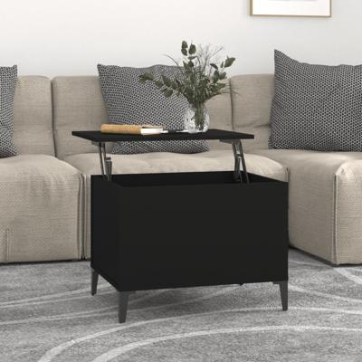Salontafel 60x44,5x45 cm bewerkt hout zwart