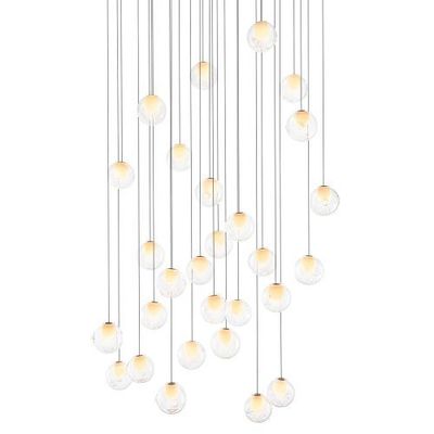 Bocci 28.28 Random Hanglamp - Transparant - Vierkante plafondkap