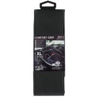 Car Plus stuurhoes Comfort Grip Vent uni kunstleer zw/wit 41 42 cm - thumbnail